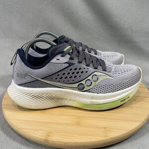 Saucony Ride 17 Womens Size 9 Purple White Athletic Running Shoes Sneakers